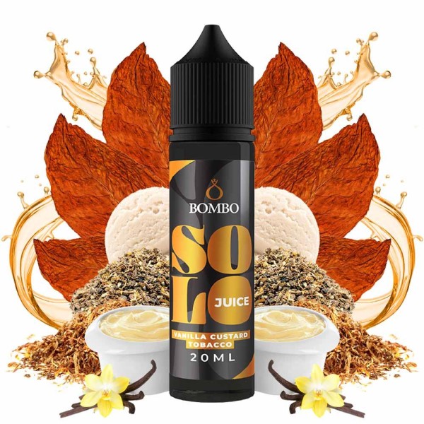 Bombo Solo Juice Vanilla Custard Tobacco Flavor Shot 20ml/60ml - Χονδρική